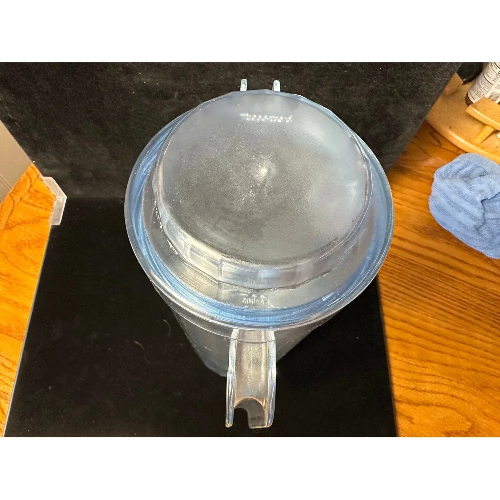 Tupperware Impressions 2 Quart Pitcher Ice Blue Translucent with Lid and Stirrer